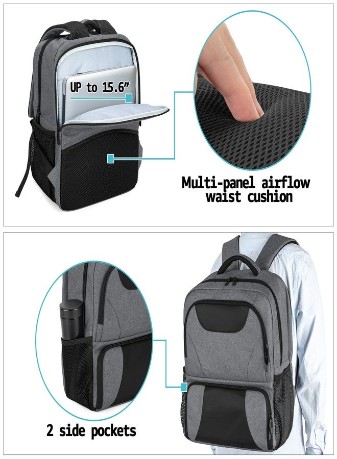 CURMIO CPAP Backpack, CPAP Travel Bag Compatible for ResMed AirSense 9, AirSense 10, AirSense 11, Philips System One, Gray (Bag Only, Patented Design) - Image 4